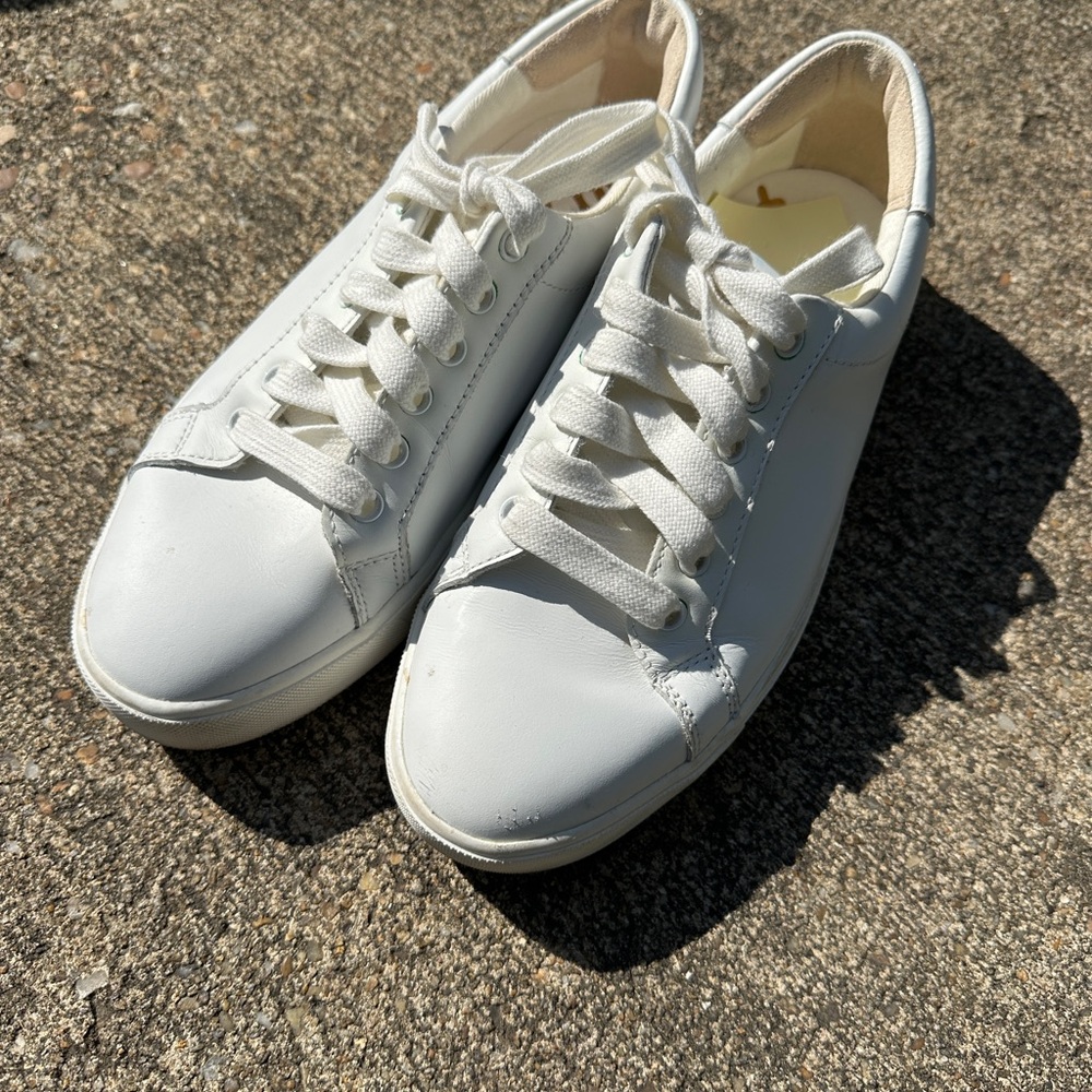 Sam Edelman White Low-Top Sneakers